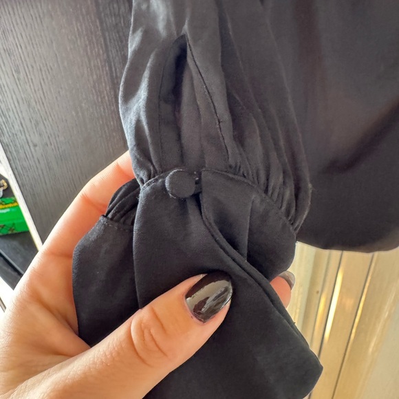 Free People Black Jenna Off the Shoulder Top - Picture 2 of 9